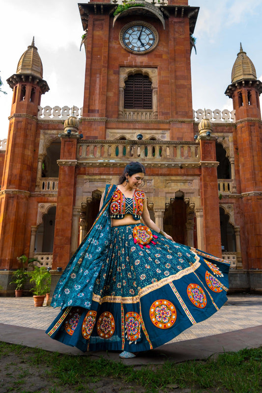 Meera Raas – Royal Navratri Lehenga Choli in Gujarati Style